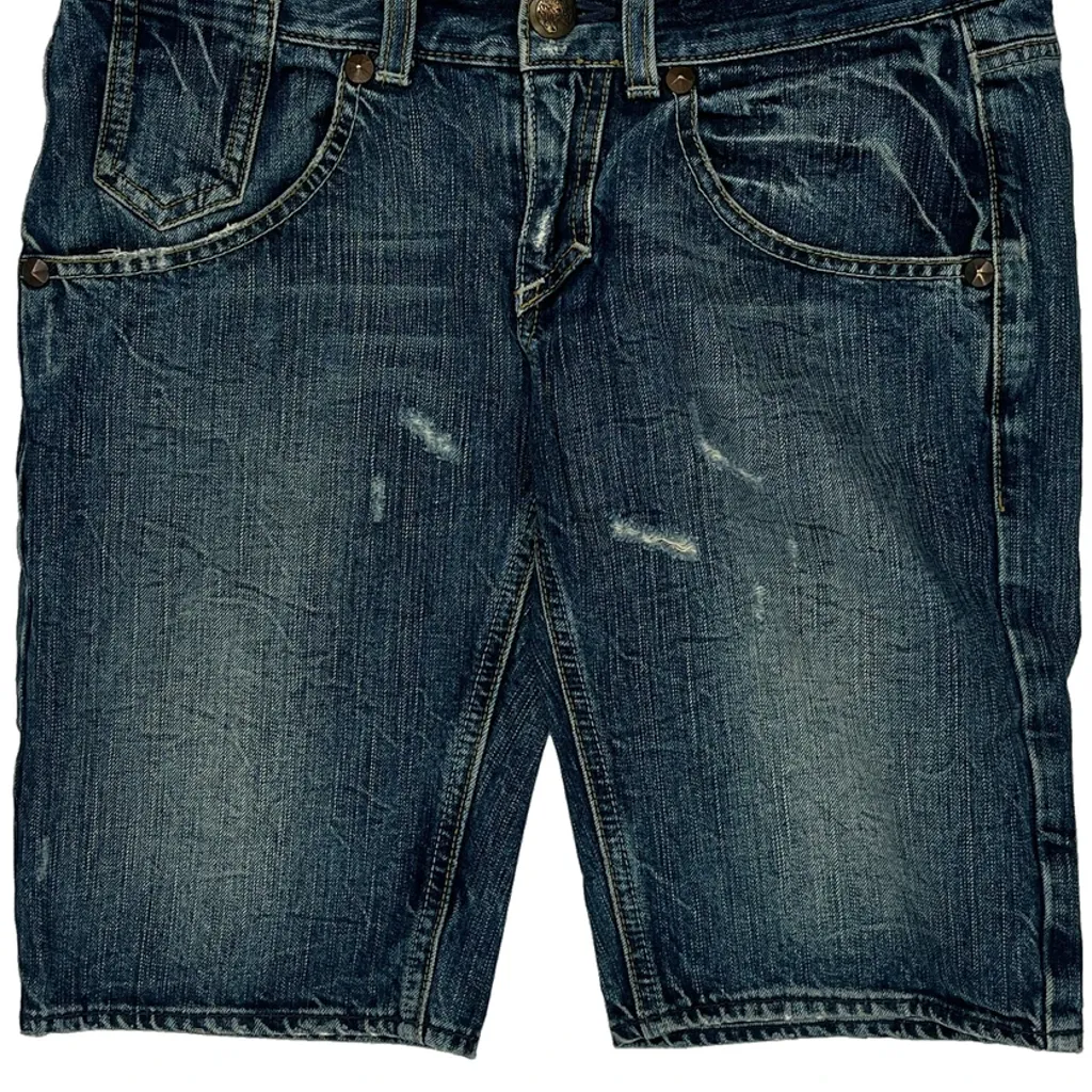 Guess Denim Shorts - 31W US 8 Blue Cotton - Image 10