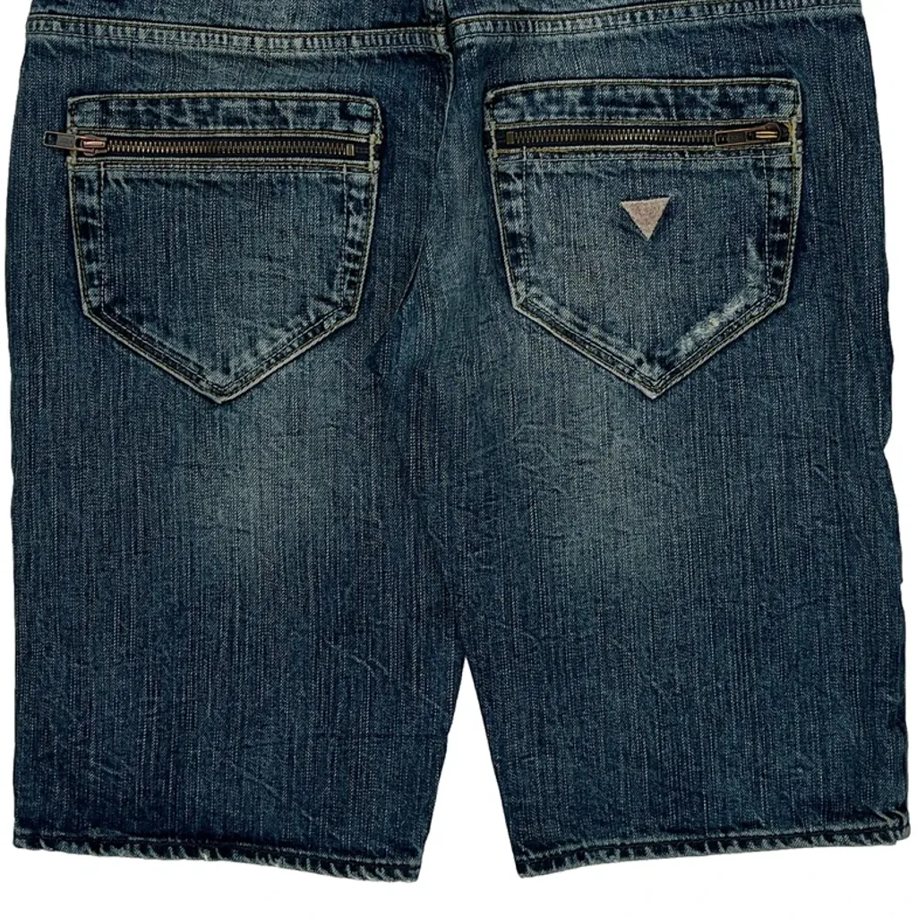 Guess Denim Shorts - 31W US 8 Blue Cotton - Image 7