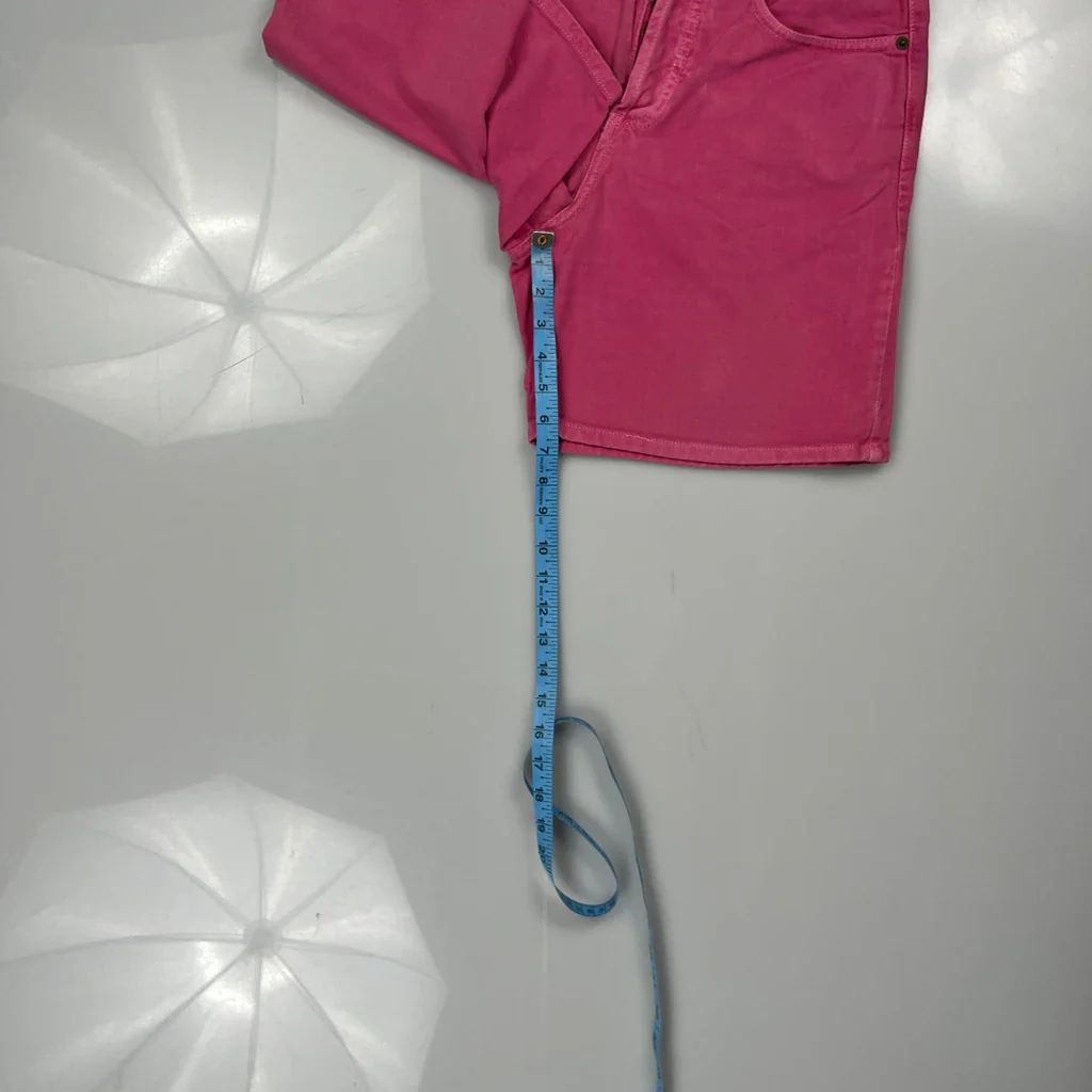 Guess Denim Shorts - 28W UK 8 Pink Cotton - Image 5