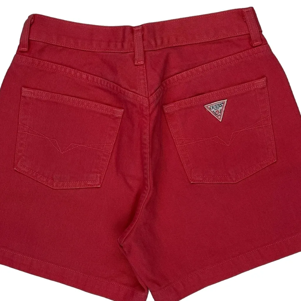 Guess Denim Shorts - 26W US 2 Red Cotton - Image 7