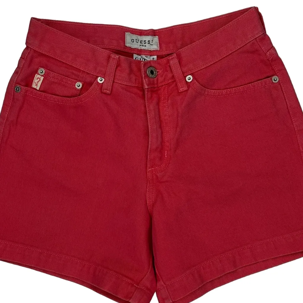 Guess Denim Shorts - 26W US 2 Red Cotton - Image 9