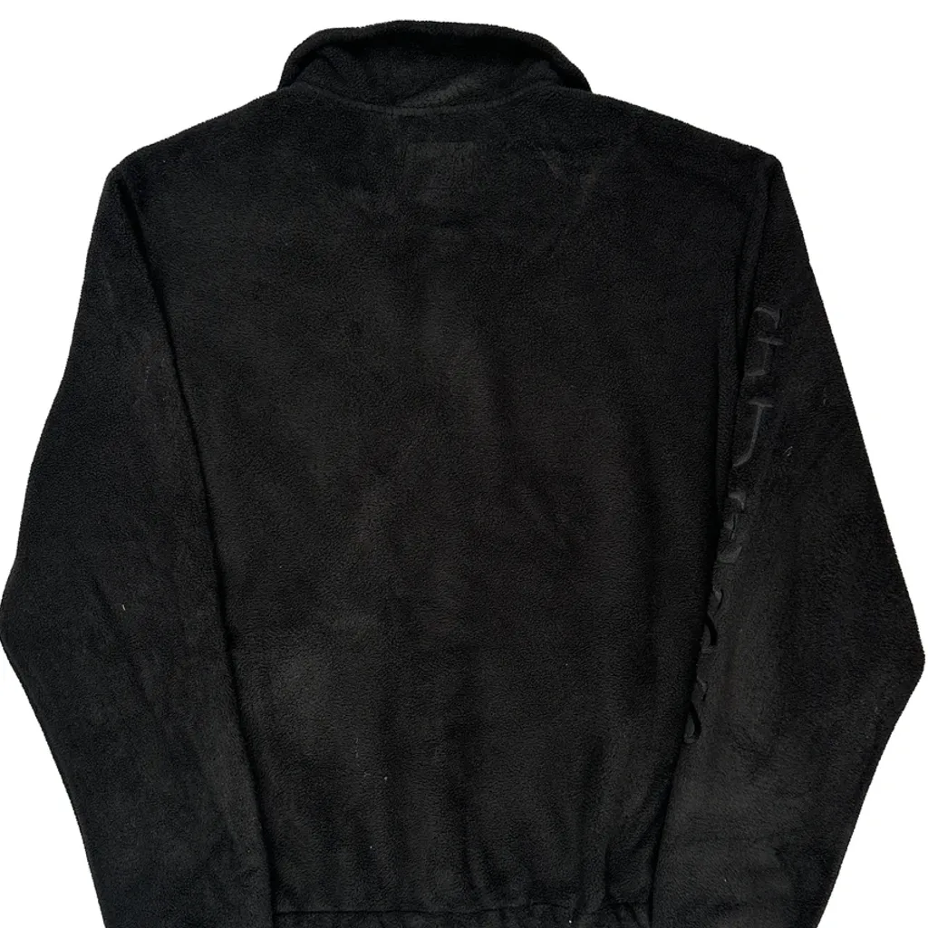Guess Fleece Jacket - Large Black Polyester - Image 6