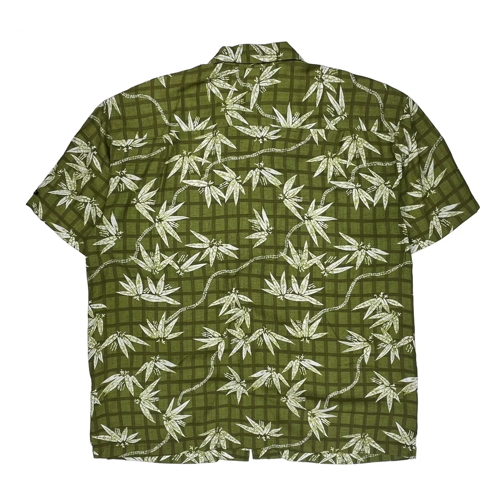 Guess Floral Hawaiian Shirt - Large Green Viscose - Image 2