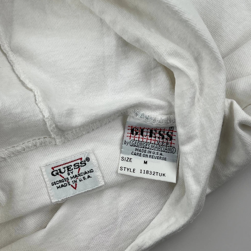 Guess Graphic Hoodie - Medium White Cotton - Image 3