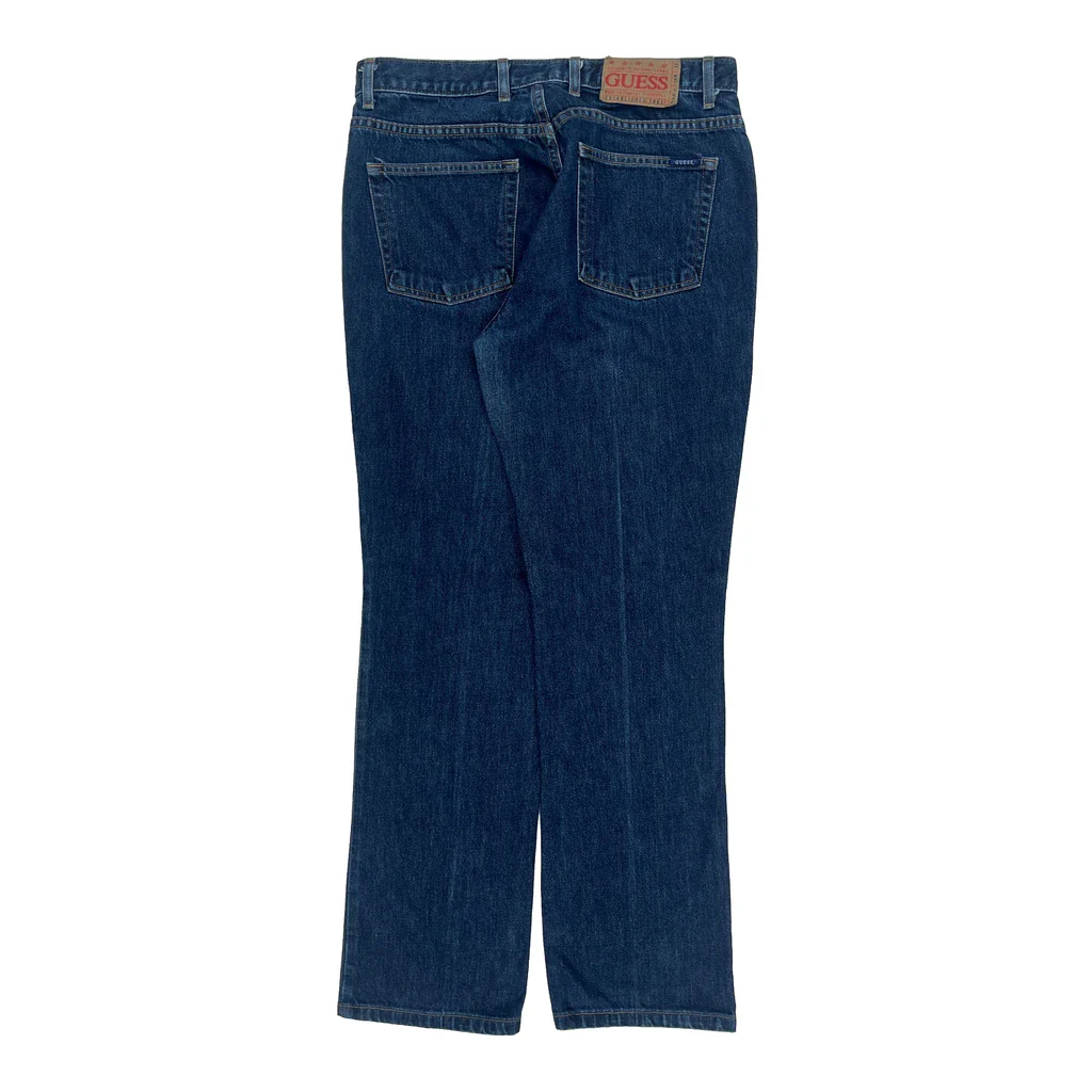 Guess Boot Cut Jeans - 31W 31L Blue Cotton