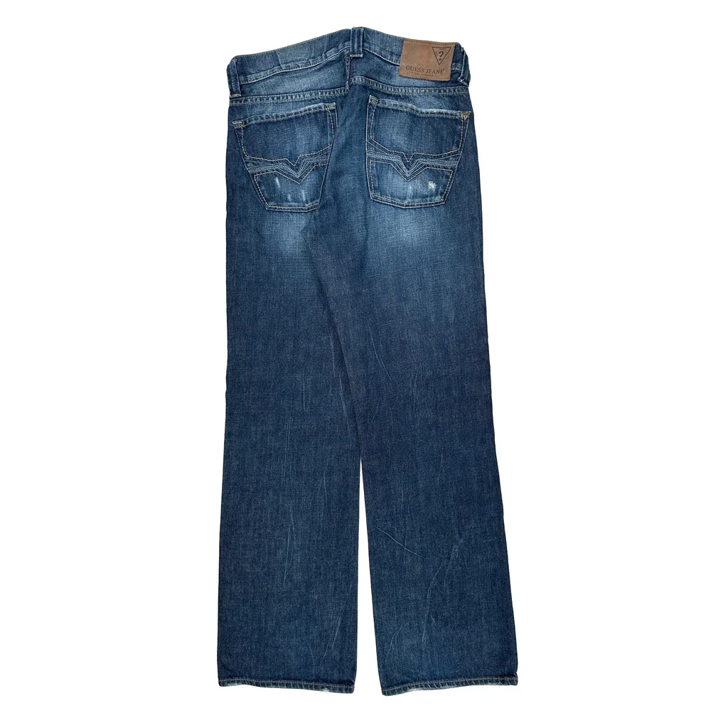 Guess Jeans - 32W 33L Blue Cotton
