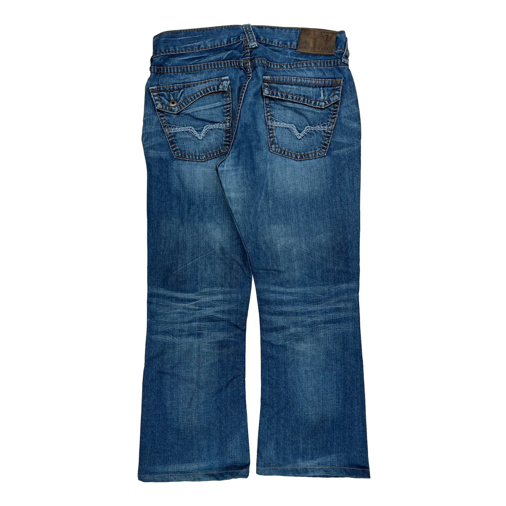Guess Boot Cut Jeans - 36W 30L Blue Denim