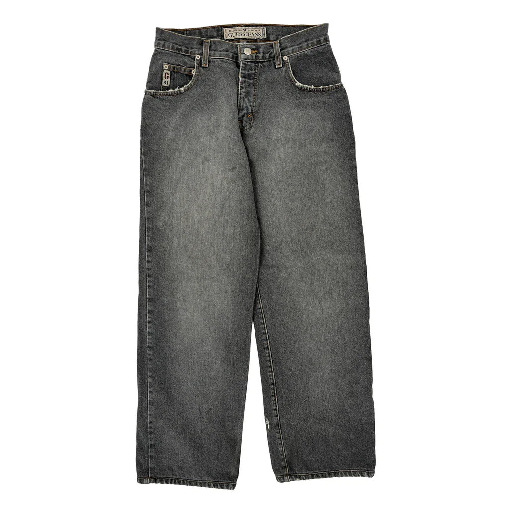 Guess Wide Leg Jeans - 28W 29L Grey Denim - Image 2