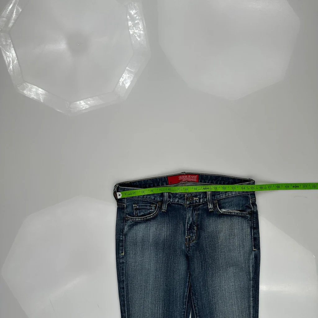 Guess Boot Cut Jeans - 30W US 4 Blue Cotton - Image 3