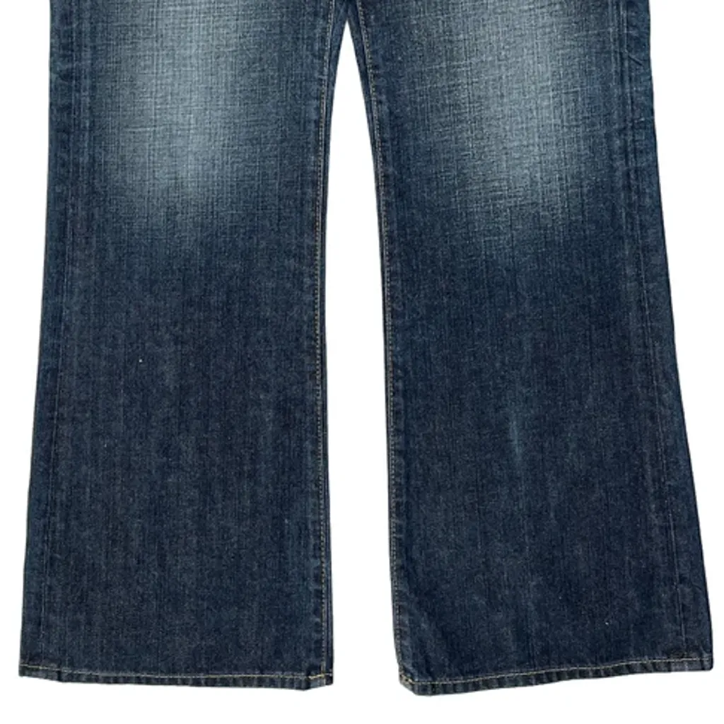 Guess Boot Cut Jeans - 32W UK 10 Blue Cotton - Image 9