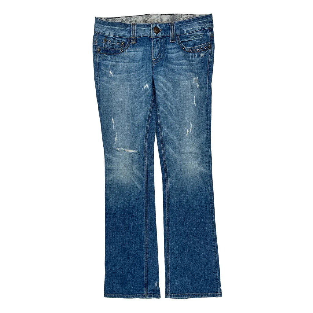 Guess Studded Jeans - 33W US 8 Blue Cotton - Image 2