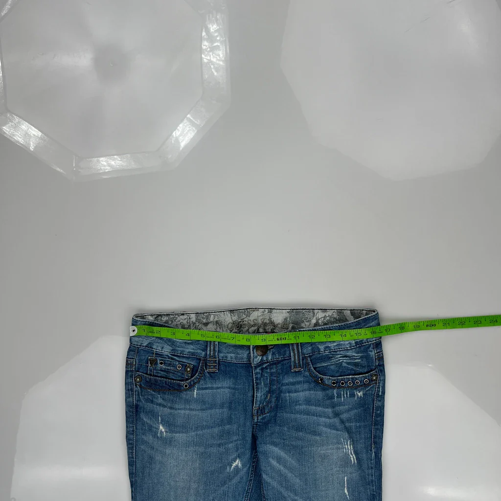 Guess Studded Jeans - 33W US 8 Blue Cotton - Image 3
