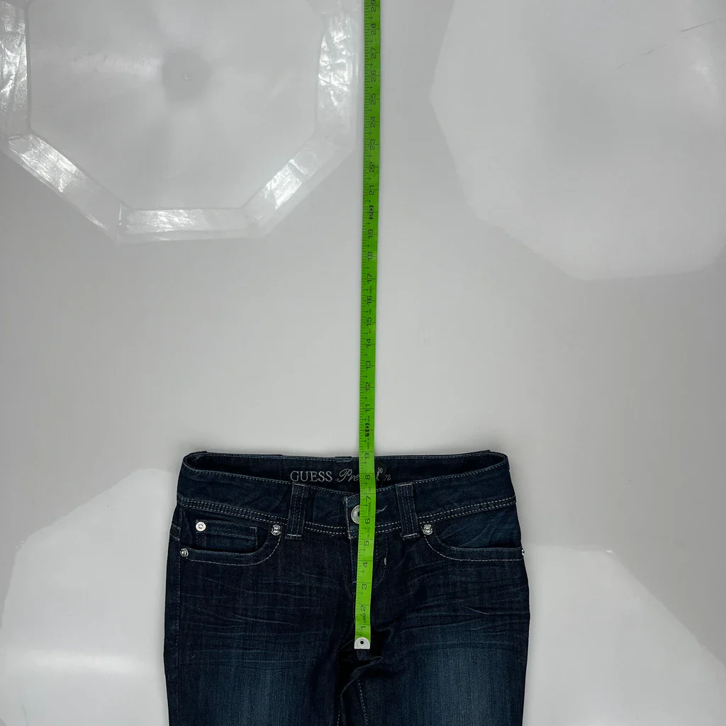 Guess Boot Cut Jeans - 30W US 4 Dark Wash Cotton Blend - Image 4