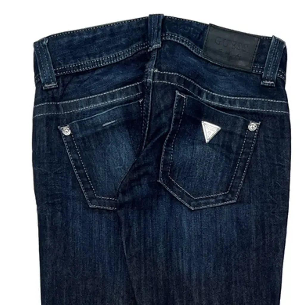 Guess Boot Cut Jeans - 30W US 4 Dark Wash Cotton Blend - Image 7