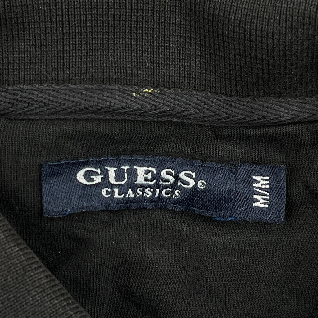 Guess Striped Rugby Shirt - Medium Black Cotton - Image 3