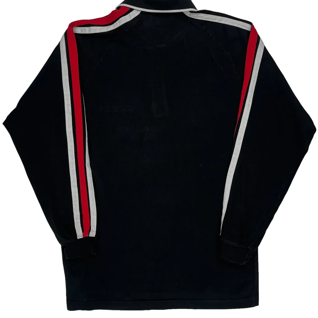 Guess Striped Rugby Shirt - Medium Black Cotton - Image 7