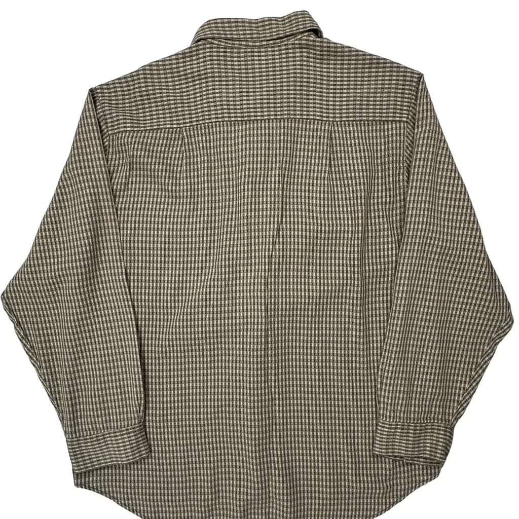 Guess Checked Shirt - Large Brown Cotton - Image 6