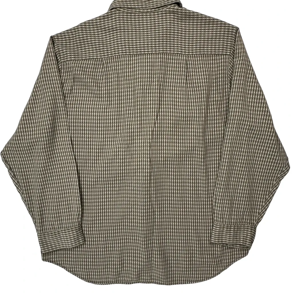 Guess Checked Shirt - Large Brown Cotton - Image 7