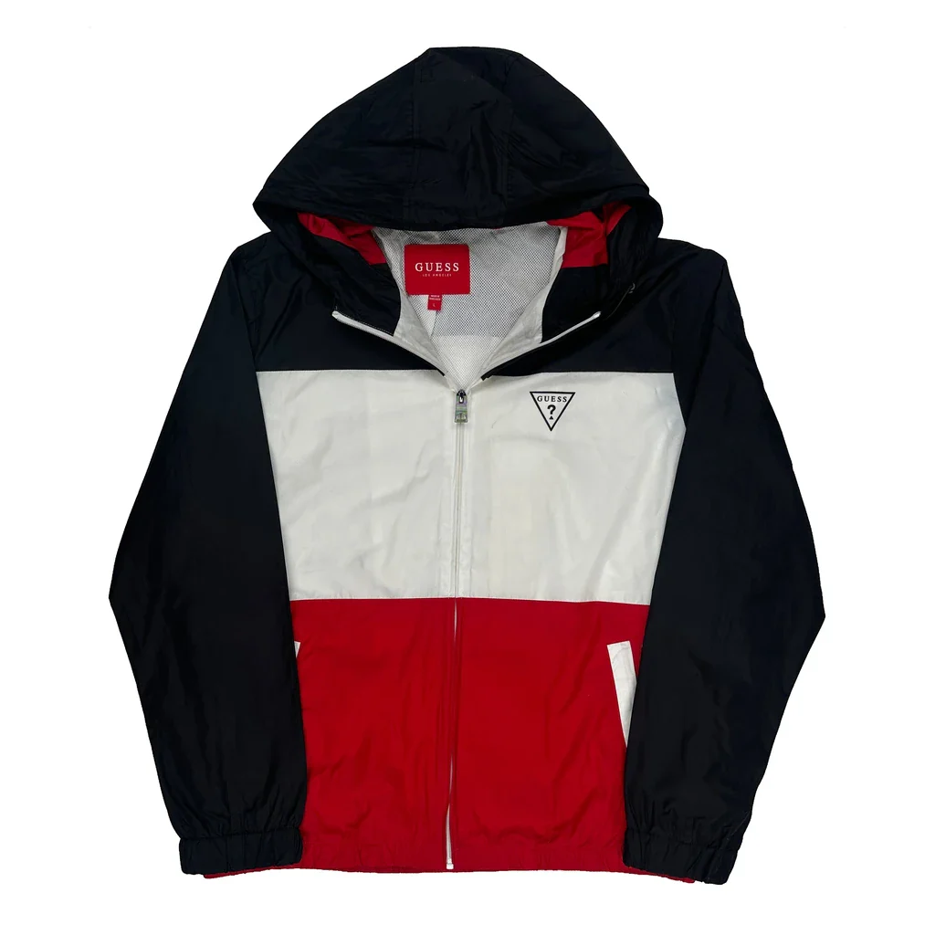 Guess Windbreaker - Large Multicoloured Polyester