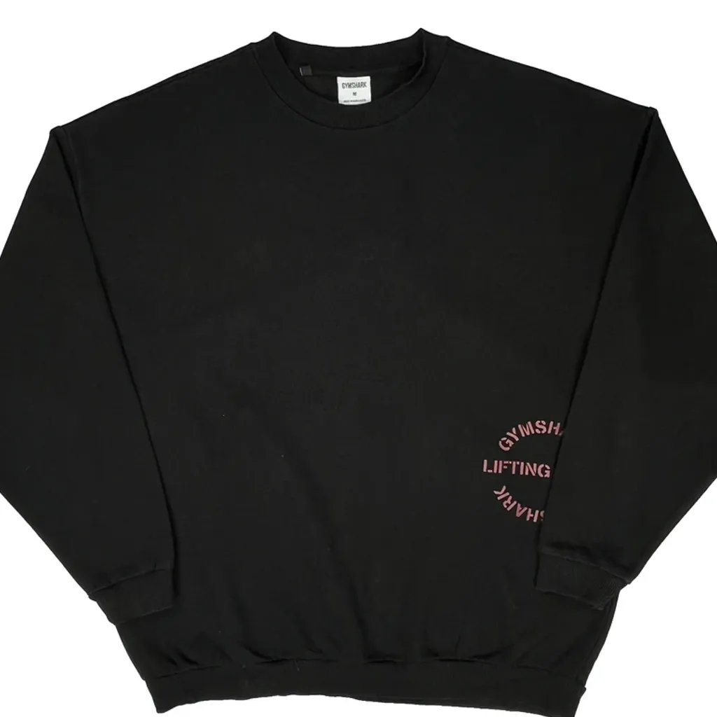 Gymshark Sweatshirt - Medium Black Cotton - Image 4