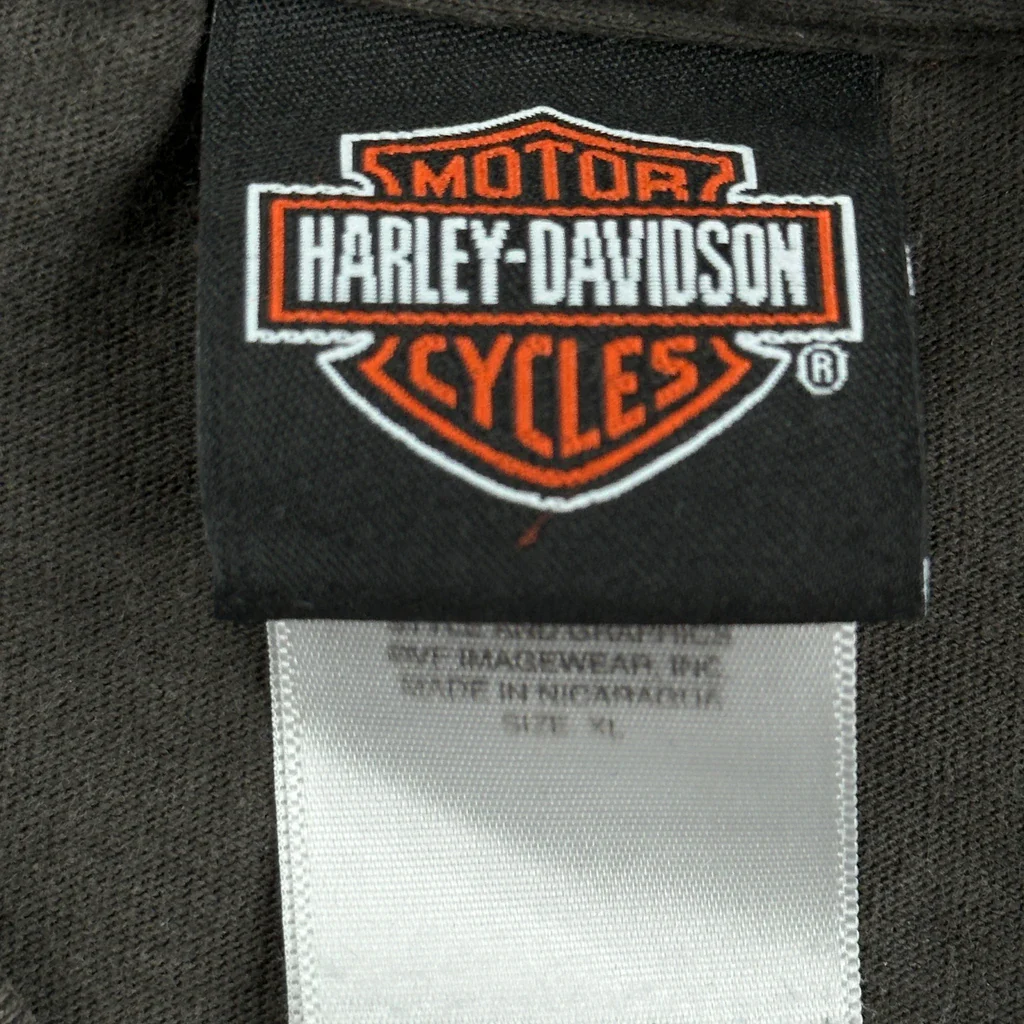 Hampton Roads Harley Davidson Graphic T-Shirt - XL Black Cotton - Image 3