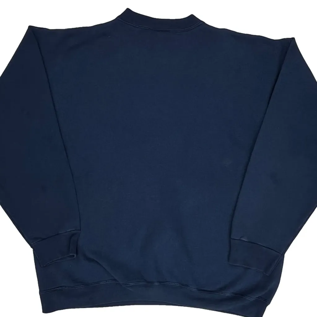 Hanes Sweatshirt - Large Navy Cotton - Image 6