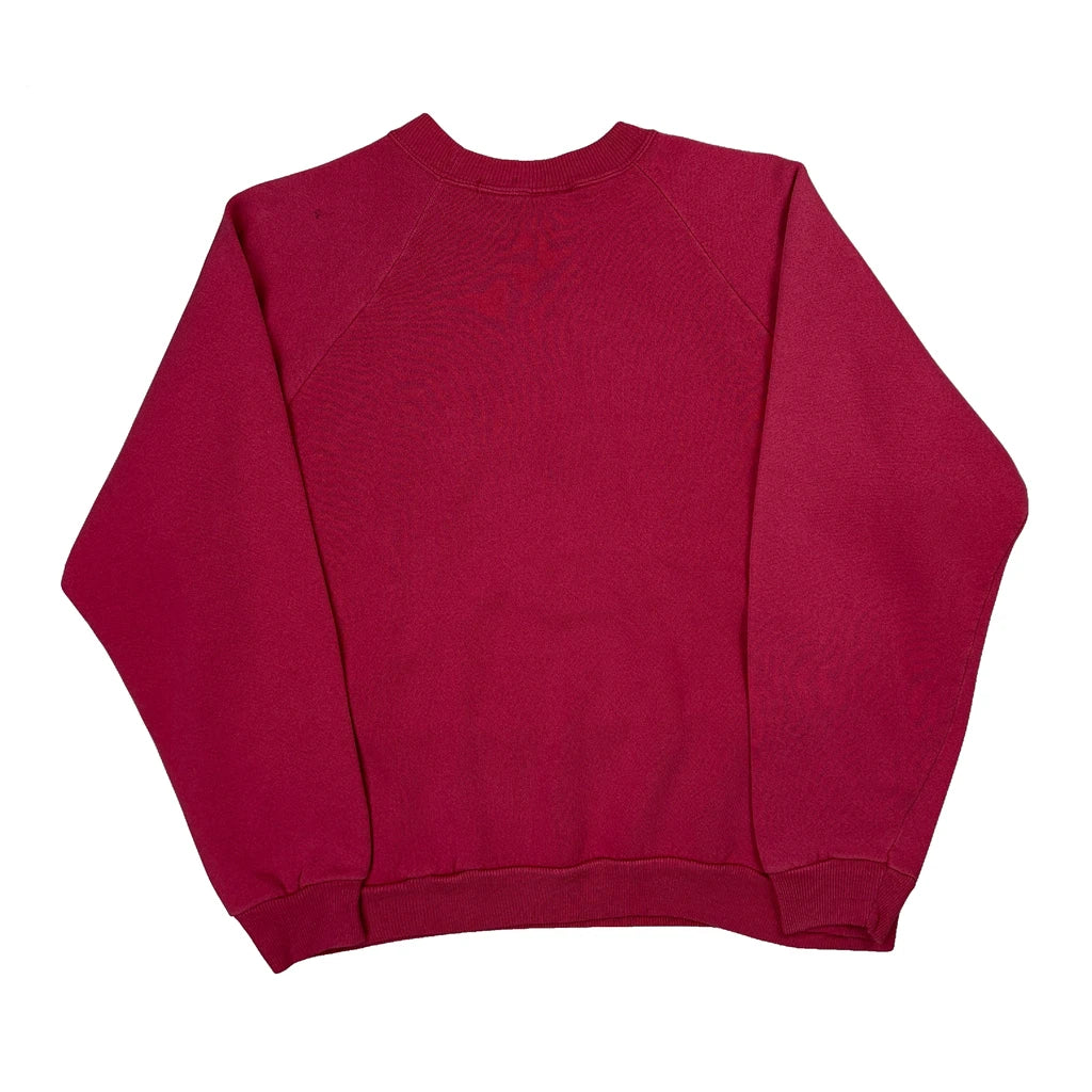 Hanes Sweatshirt - Large Red Cotton Blend - Image 2