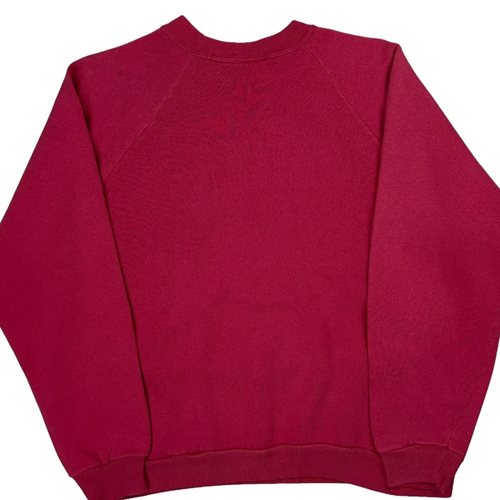 Hanes Sweatshirt - Large Red Cotton Blend - Image 7