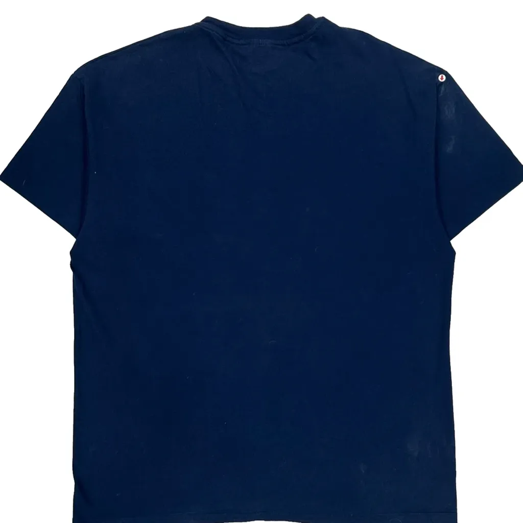 Hanes Single Stitch T-Shirt - XL Blue Cotton - Image 7