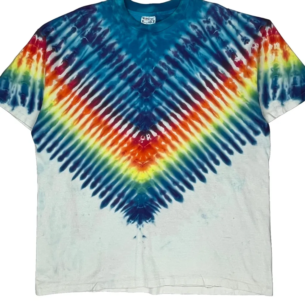 Hanes Single Stitch T-Shirt - 2XL Multicoloured Cotton - Image 5