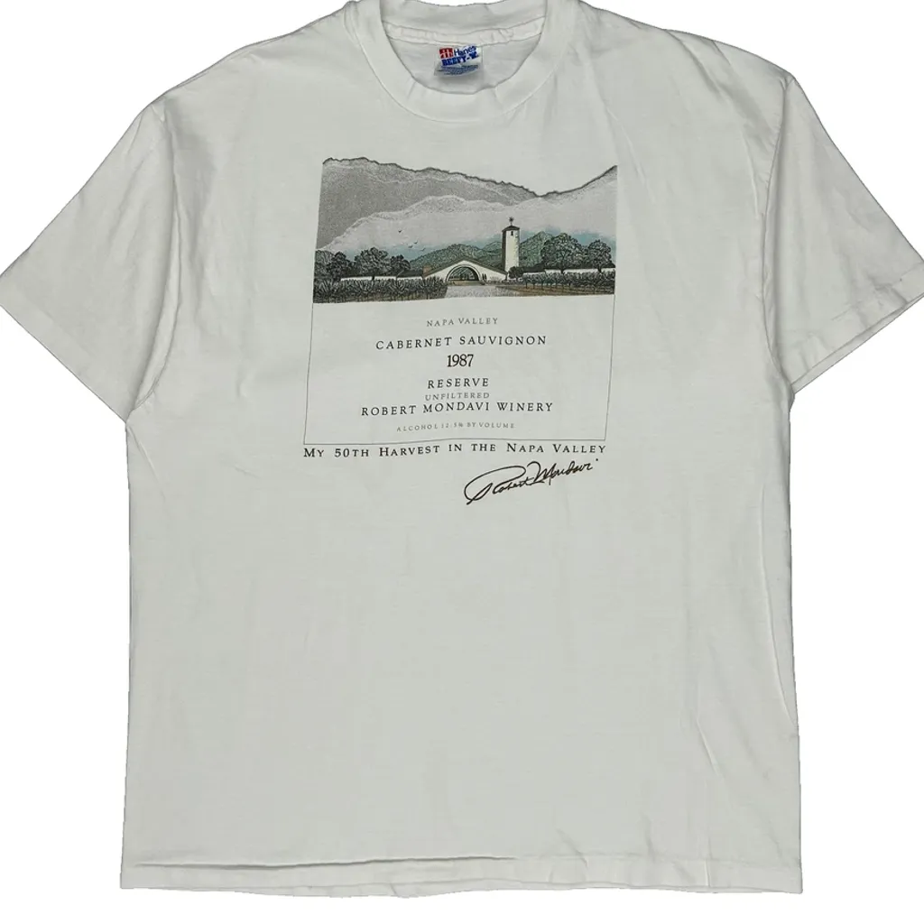 Hanes Graphic T-Shirt - XL White Cotton - Image 5