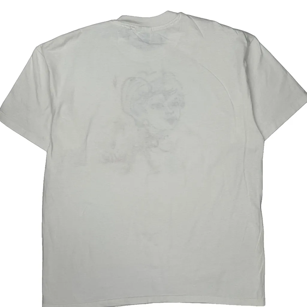 Hanes Single Stitch T-Shirt - XL White Cotton - Image 7