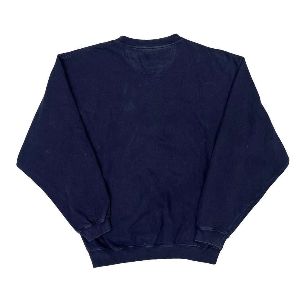 Hard Rock Cafe Graphic Sweatshirt - Medium Navy Cotton - Image 2