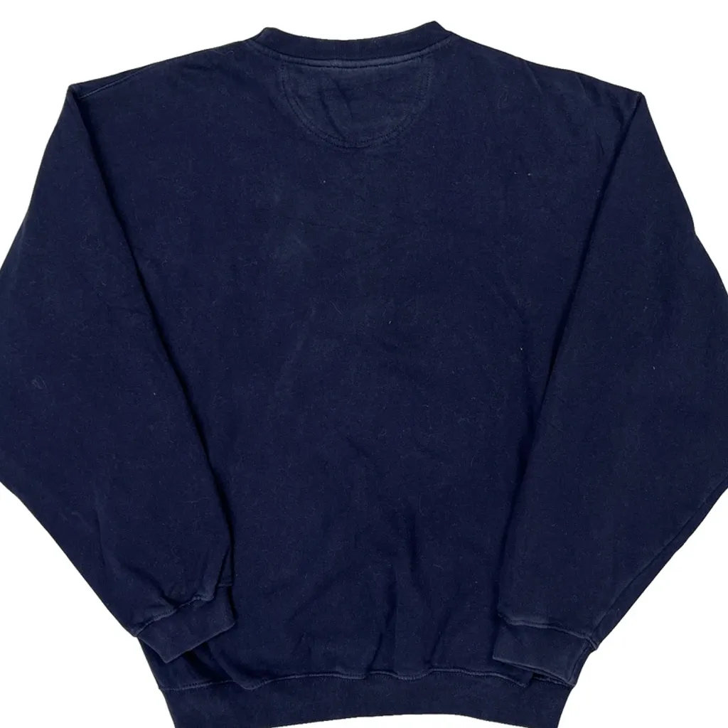 Hard Rock Cafe Graphic Sweatshirt - Medium Navy Cotton - Image 6