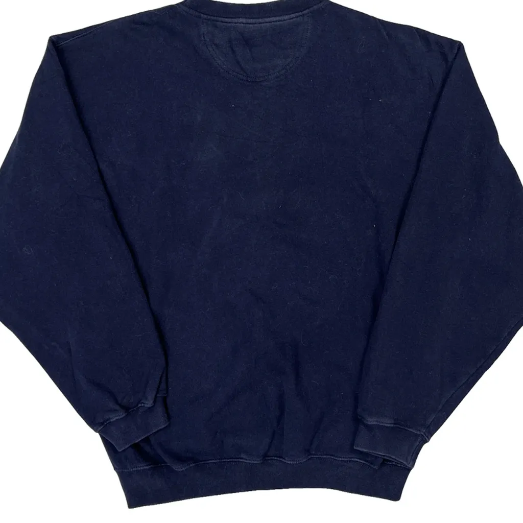 Hard Rock Cafe Graphic Sweatshirt - Medium Navy Cotton - Image 7