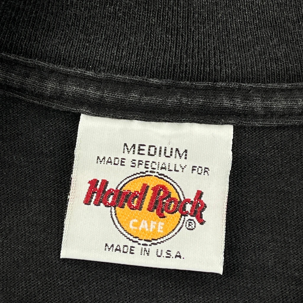 Hard Rock Cafe Graphic T-Shirt - Medium Black Cotton - Image 3