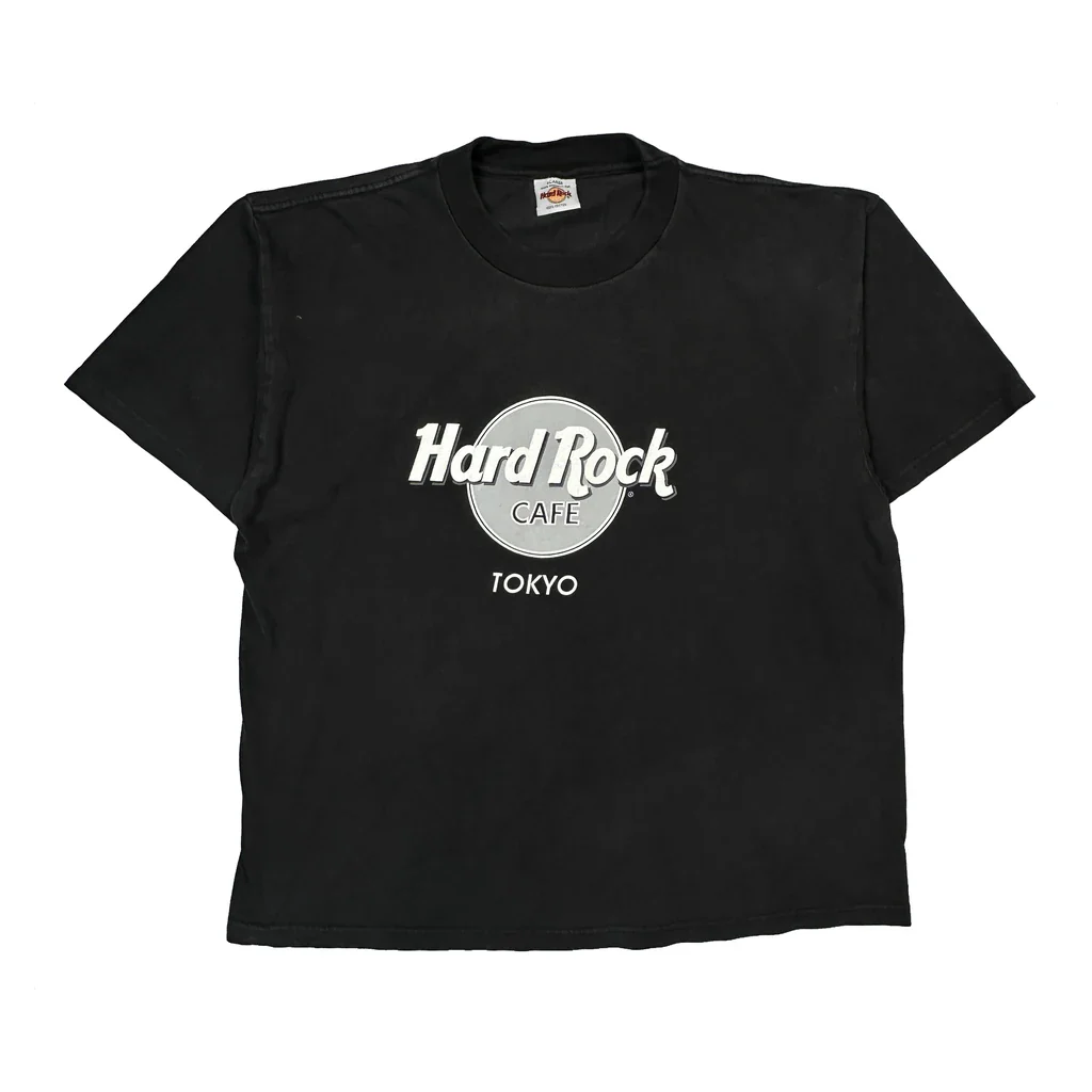 Hard Rock Cafe Band T-Shirt - XL Black Cotton