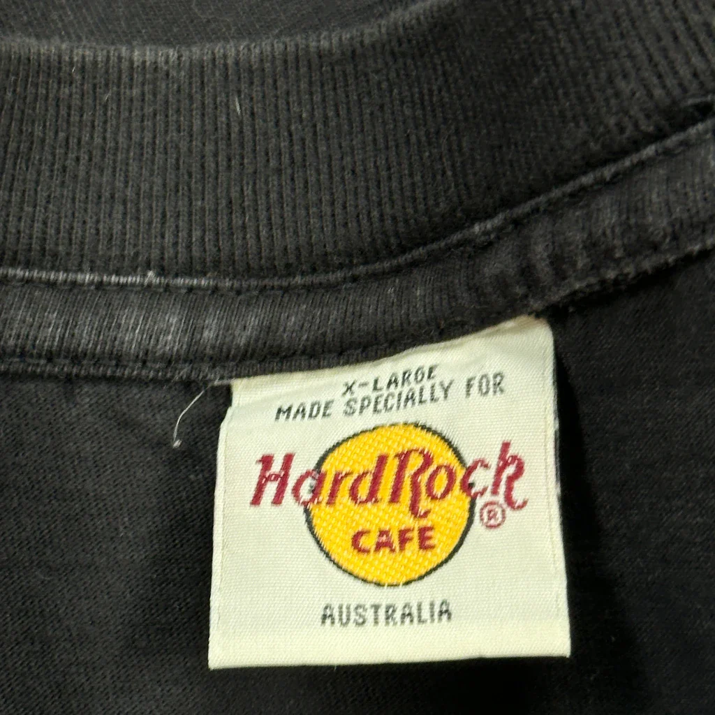 Hard Rock Cafe Band T-Shirt - XL Black Cotton - Image 3