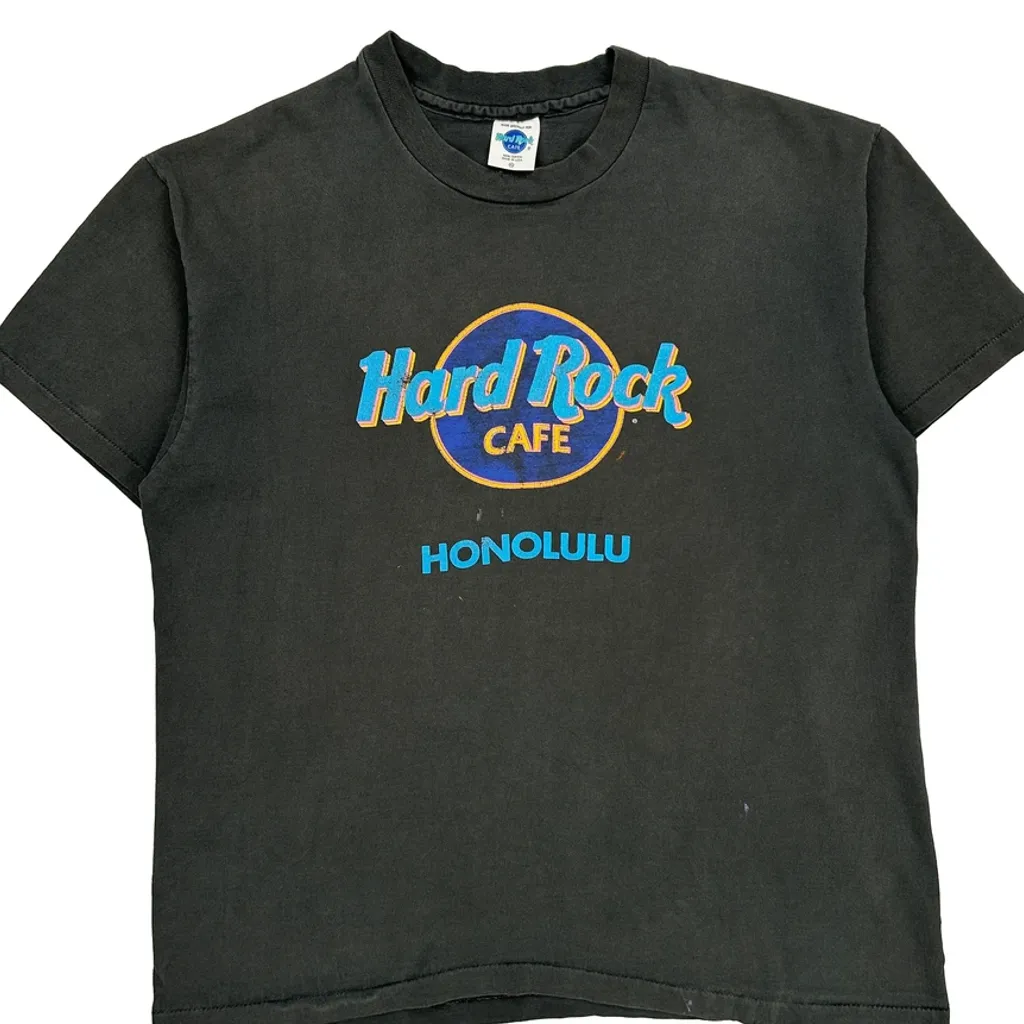 Hard Rock Cafe Graphic T-Shirt - XL Black Cotton - Image 5