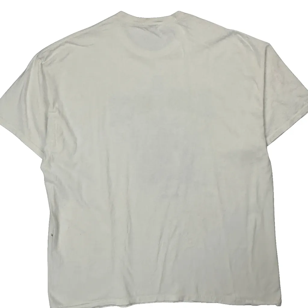 Hard Rock Cafe Graphic T-Shirt - Medium White Cotton - Image 7