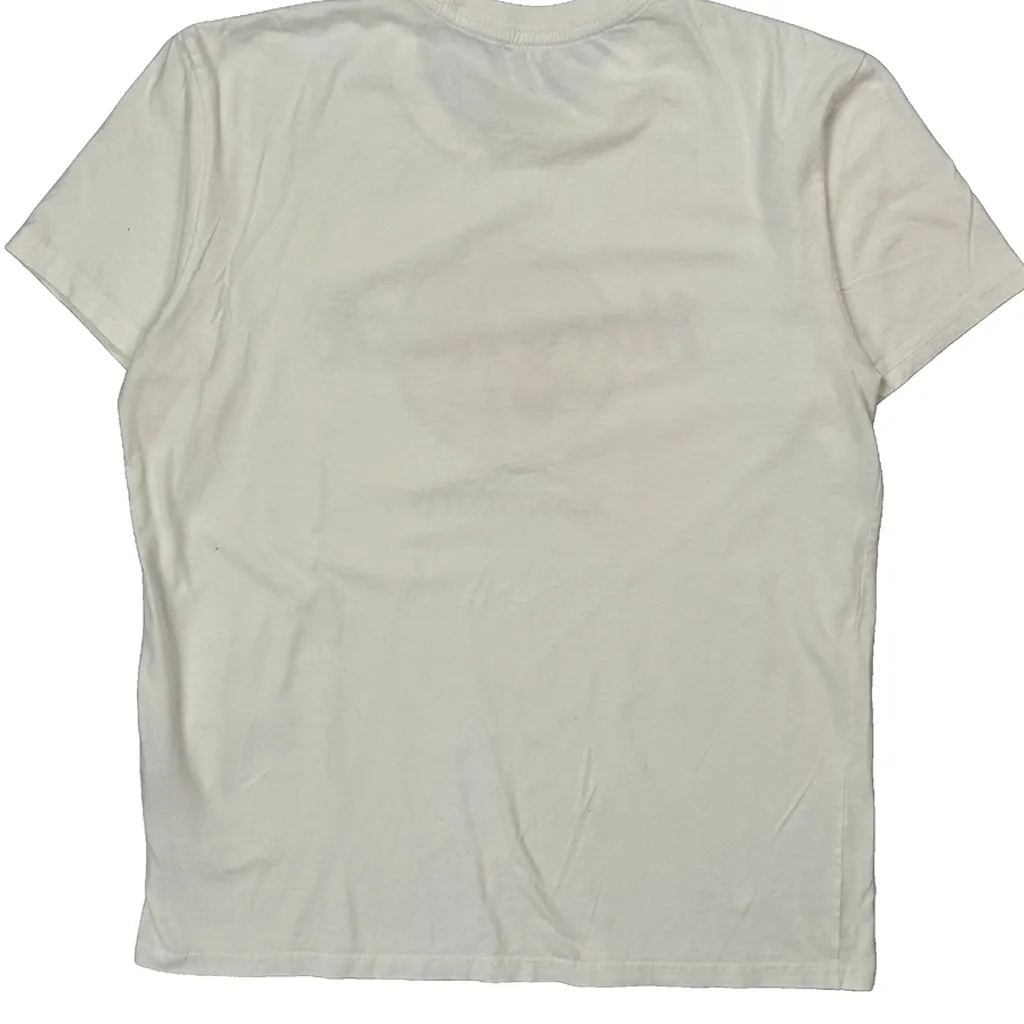 Hard Rock Cafe Graphic T-Shirt - Medium White Cotton - Image 7
