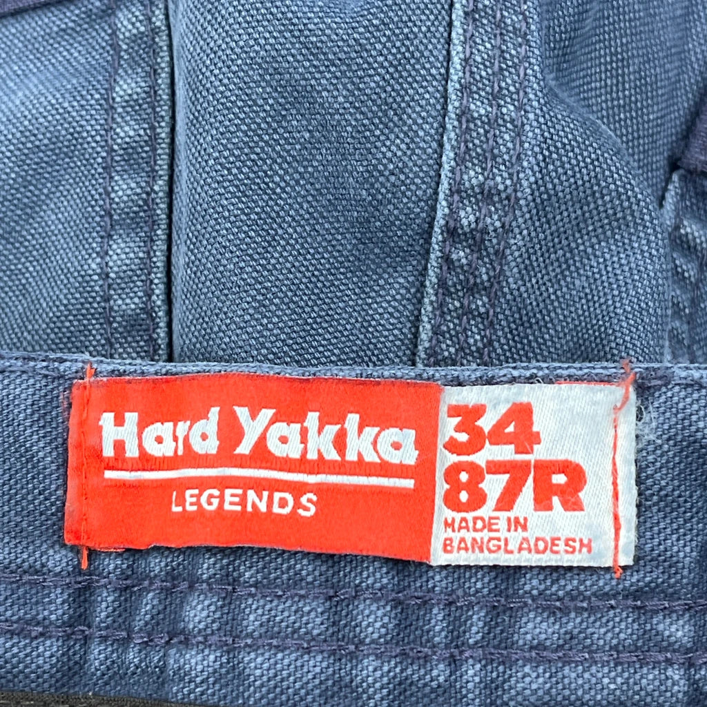Hard Yakka Double Knee Carpenter Jeans - 34W 31L Blue Cotton - Image 6