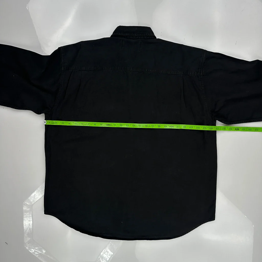 Harley Davidson Denim Shirt - XL Black Cotton - Image 3