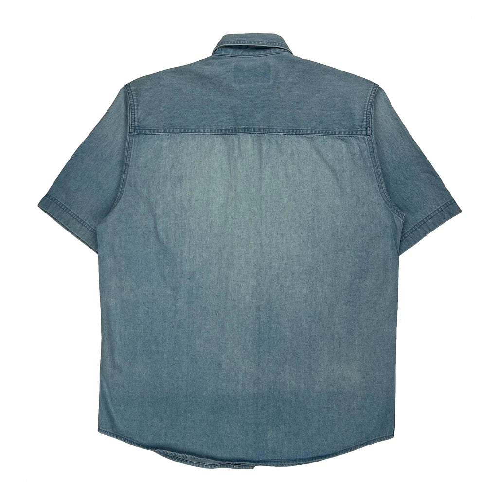 Harley Davidson Denim Shirt - Medium Blue Cotton - Image 2