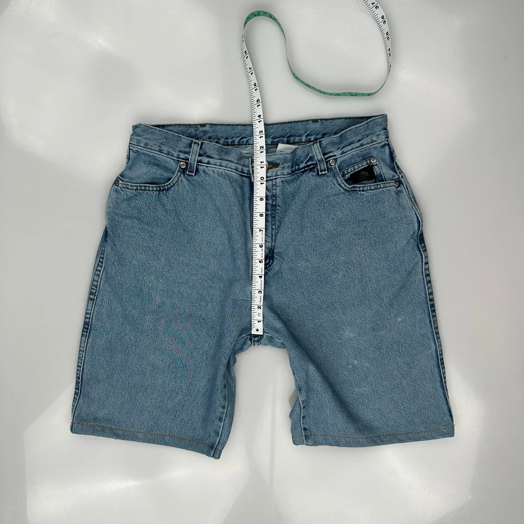 Harley Davidson Denim Shorts - 33W 10L Blue Denim - Image 4