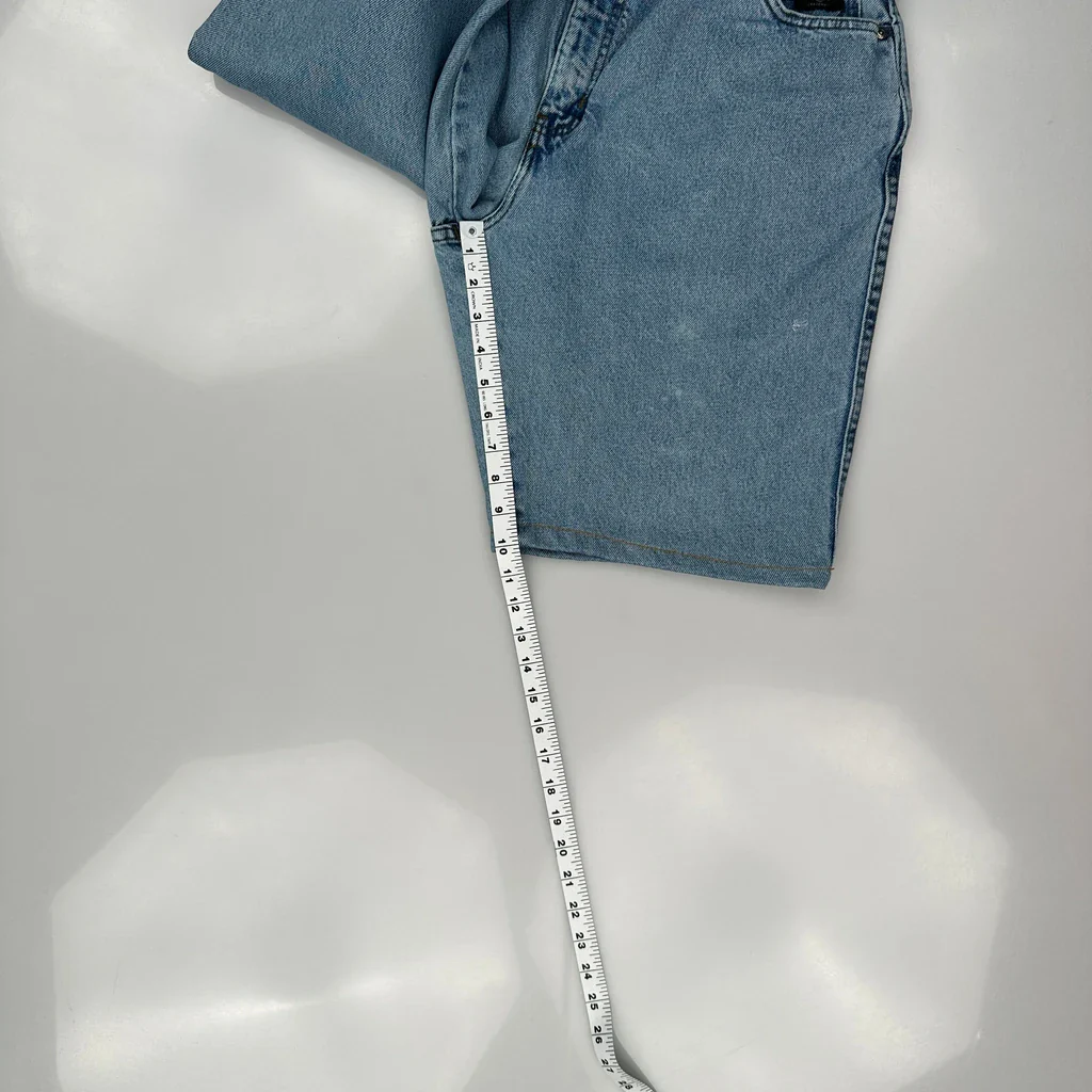 Harley Davidson Denim Shorts - 33W 10L Blue Denim - Image 5