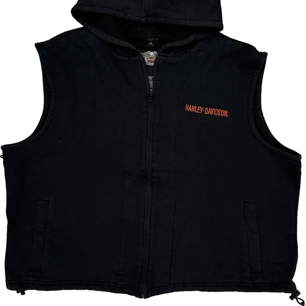 Harley Davidson Gilet - 2XL Black Cotton - Image 4