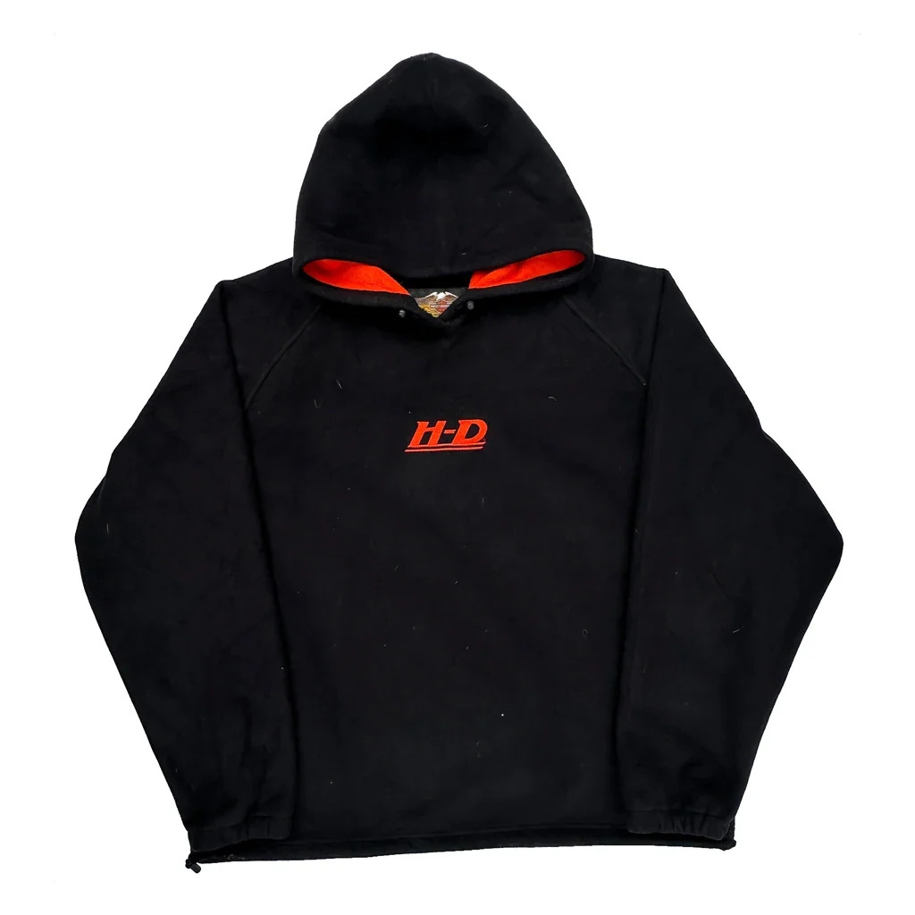 Harley Davidson Hoodie - XL Black Polyester