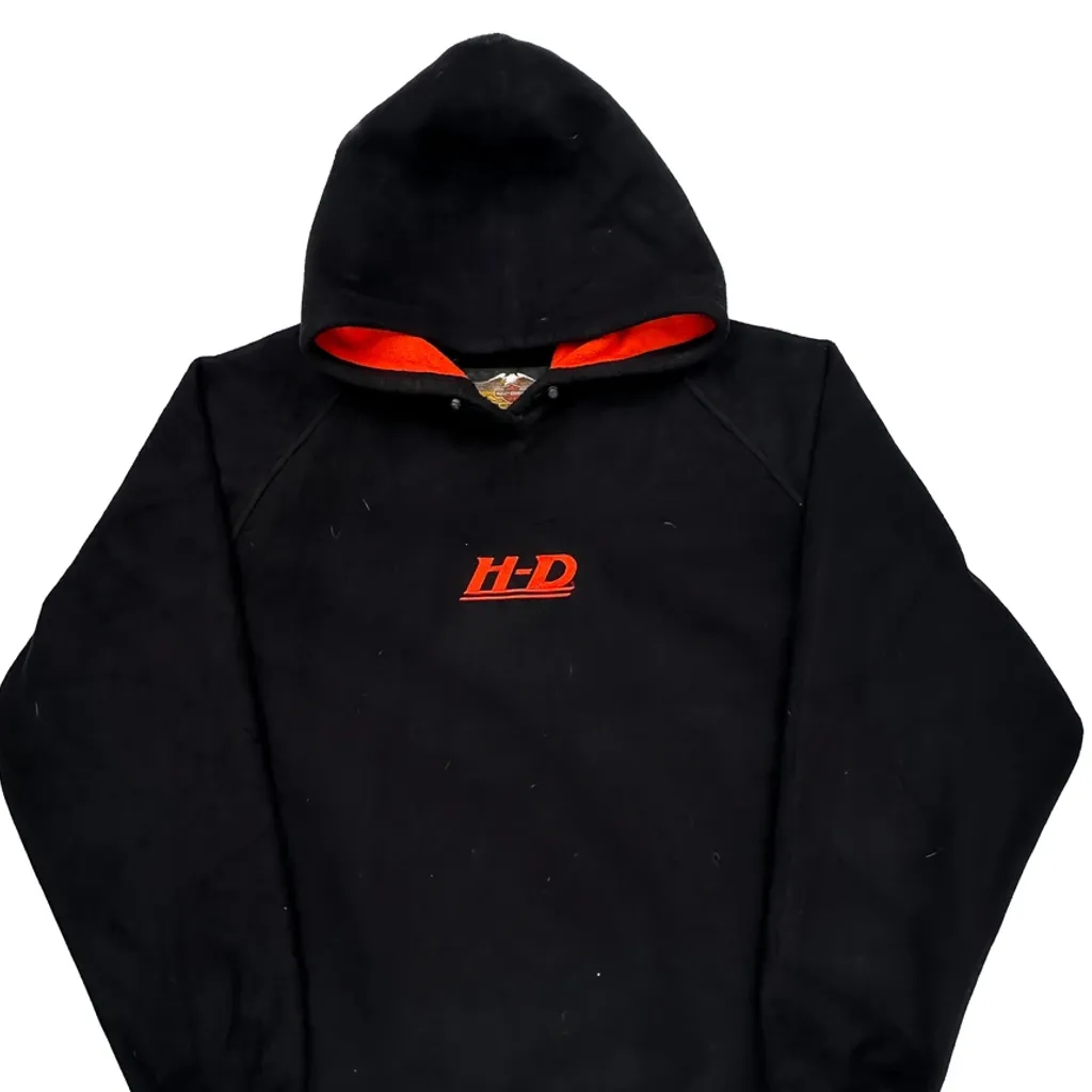Harley Davidson Hoodie - XL Black Polyester - Image 4