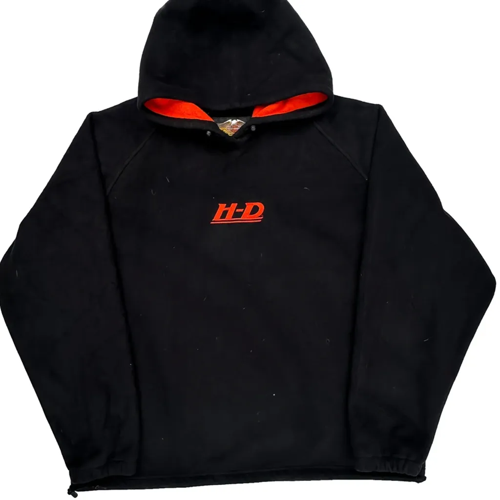Harley Davidson Hoodie - XL Black Polyester - Image 5